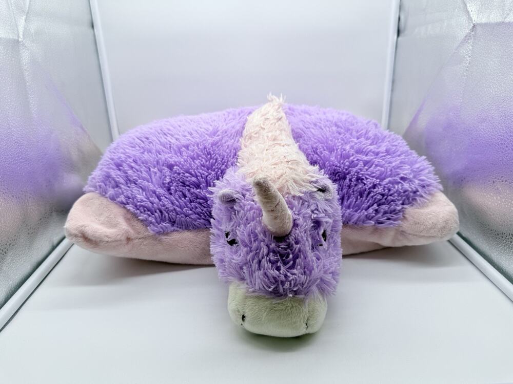 Pillow Pets 2010 Magical Unicorn 18" Stuffed Animal Plush Toy Purple No Tag